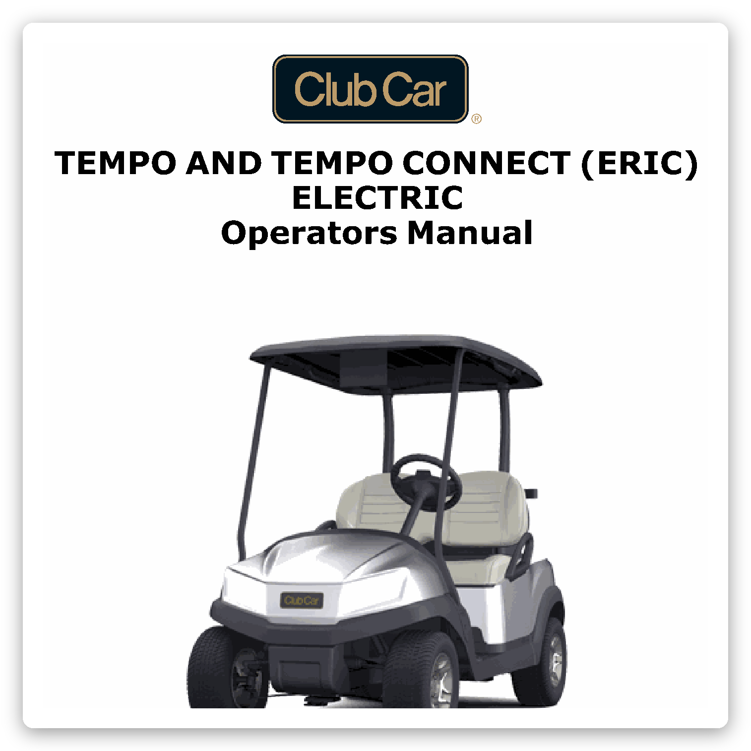 Club Car Tempo owner's manual